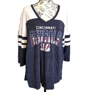 Bengals Patriotic 3/4 Sleeve Tee
